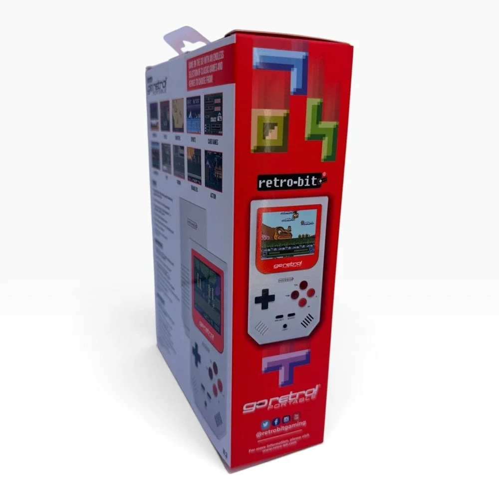 Retro-Bit GoRetro! Portable V1.3 Handheld Gaming Console with 250+ Built-in Game